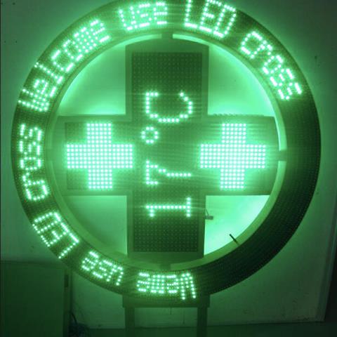 Žiedinis LED "Parmacy Crosses"
